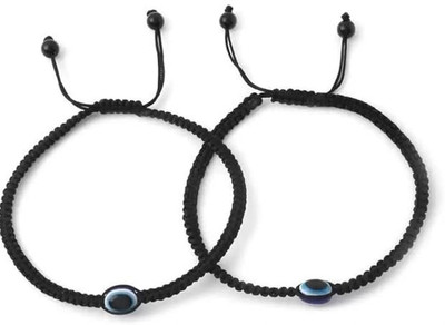style revolver EVIL EYE ANKLET EGG SHAPE FOR GIRL & WOMAN Fabric Anklet(Pack of 2)