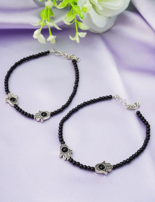 Agastya Creaations Alloy Anklet(Pack of 2)