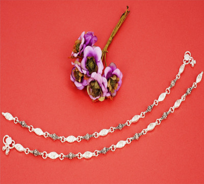 AKsells Payal / Anklet For Girl & Women Every Day Wearing Alloy Anklet Alloy Anklet(Pack of 2)