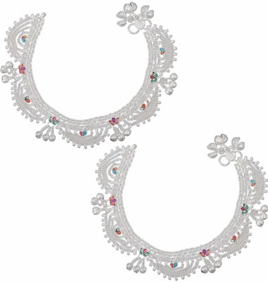 Kalyan Payal Alloy Anklet for Women & Girls Pack of 2 Alloy Anklet(Pack of 2)