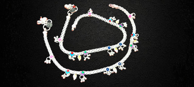 Payal Alloy Anklet(Pack of 2)