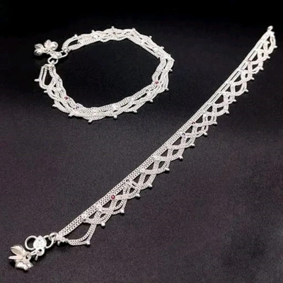 KALICHARANSONS Alloy Anklet(Pack of 2)
