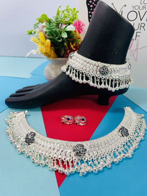 BHORIWAL Alloy Silver Silver Jewellery Set(Pack of 4)