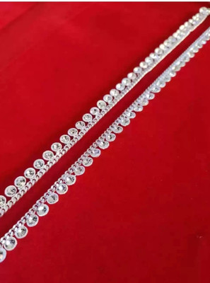 AANYACRYSTAL anklets for girls for every one Alloy Anklet(Pack of 2)
