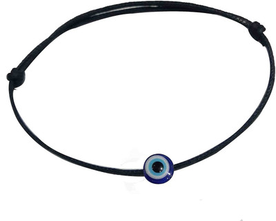 Aanya Jewels Girl's Different Color Evil Eye Bead with Different Color Thread Anklet Stone Anklet