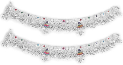 SHUCHI PAYAL Traditional Indian Payal/Pajeb Designer Fancy Collection Alloy Anklet