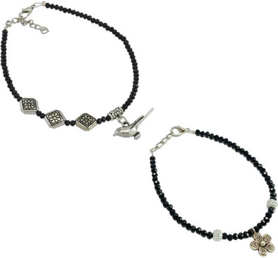 HIGH TRENDZ Alloy Anklet(Pack of 2)