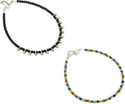 HIGH TRENDZ Alloy Anklet(Pack of 2)
