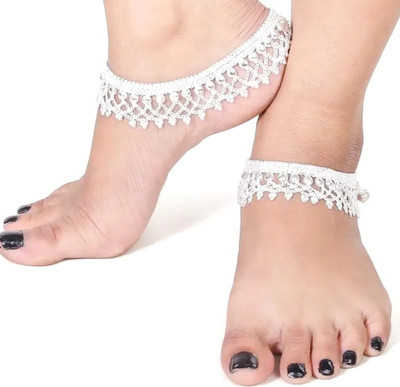 DEVSHYA SHINE Designer Artificial Payal for Women – Fashion Anklet Jewelry Alloy Anklet(Pack of 2)