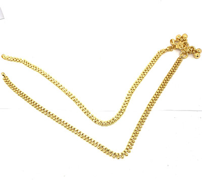 Impon Panchaloha Payal Metal Anklet(Pack of 2)