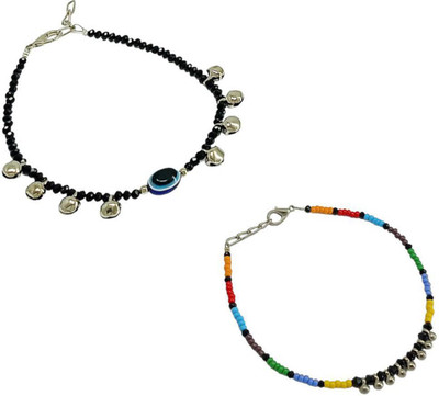 HIGH TRENDZ Alloy Anklet(Pack of 2)