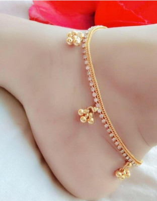 Kuldeep Payal Alloy, Silver Anklet(Pack of 2)