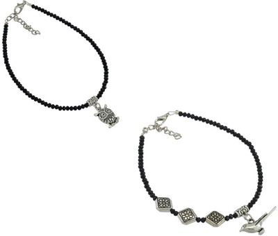 HIGH TRENDZ Alloy Anklet(Pack of 2)