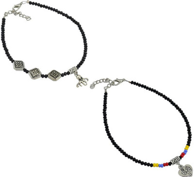 HIGH TRENDZ Alloy Anklet(Pack of 2)