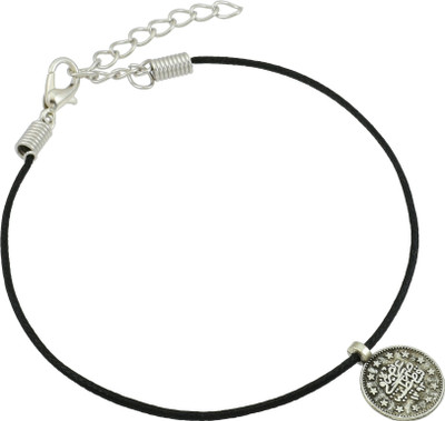 HIGH TRENDZ Stylish Black Thread Anklet With Charm Cotton Dori Anklet