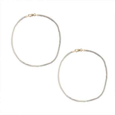 Hulasi Sterling Silver Anklet(Pack of 2)