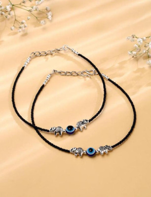 Agastya Creaations Alloy Anklet(Pack of 2)