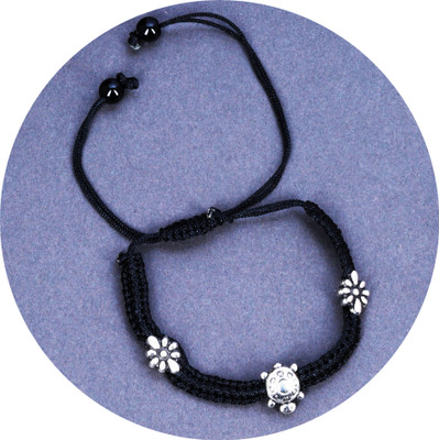 Jack Sparrow handcraft jewellery Adjustable Hart shape thread Anklet| Nazariya | Single leg Fabric Anklet
