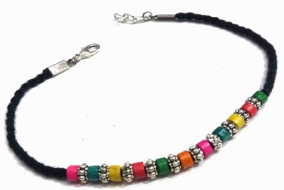 Gurjari Jewellers Thread Anklate Multi Beads Lac Anklet Cotton Dori Anklet