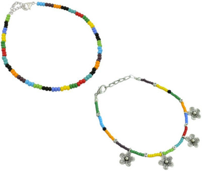 HIGH TRENDZ Premium Alloy Anklet(Pack of 2)