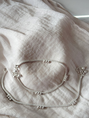 AANYACRYSTAL TRENDY ANKLET Alloy Anklet(Pack of 2)