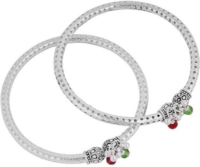 Laali K1 Silver-Plated Beaded Kada Anklets For Girls & Women Alloy Anklet