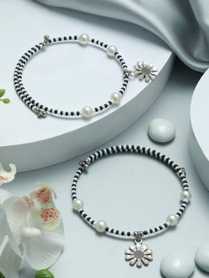 AATMANA Alloy Anklet(Pack of 2)
