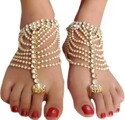 CATALYST PAYAL :2 WHITE Alloy Anklet