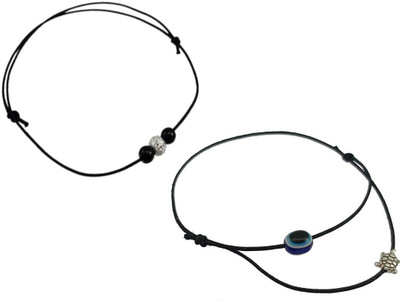 HIGH TRENDZ Stylish & Trendy pack of 2 Single Leg Thread Knot Cotton Dori Anklet(Pack of 2)