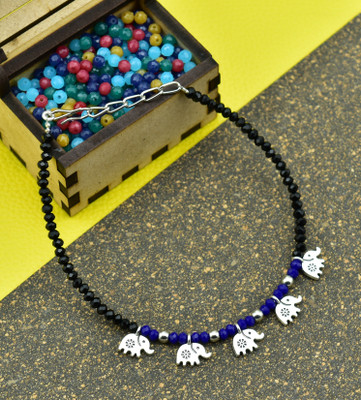HIGH TRENDZ Stylish With Elephant Charm Crystal Anklet