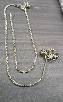 yuvaan crystal anklet for girls & women silver Sterling Silver Anklet