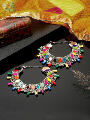 YouBella Alloy Anklet(Pack of 2)