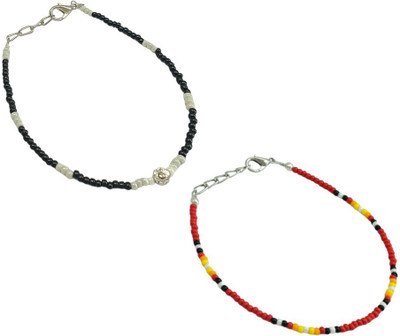 HIGH TRENDZ Alloy Anklet(Pack of 2)