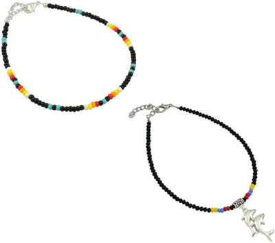 HIGH TRENDZ Alloy Anklet(Pack of 2)