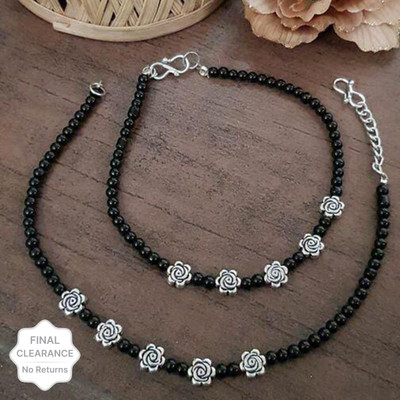 Agastya Creaations Alloy Anklet(Pack of 2)
