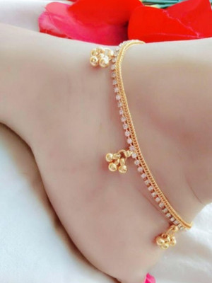 Kuldeep Payal Alloy, Silver Anklet(Pack of 2)
