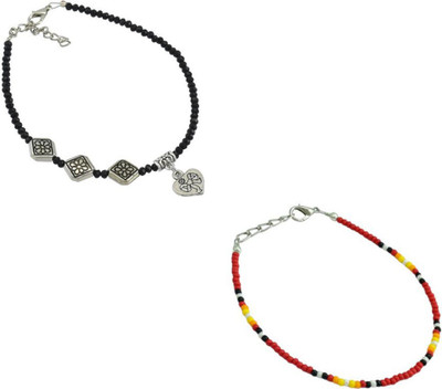 HIGH TRENDZ Alloy Anklet(Pack of 2)