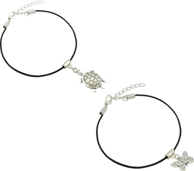HIGH TRENDZ Combo pack of 2 Single Leg Thread Anklet Cotton Dori Anklet(Pack of 2)