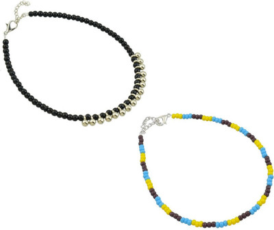 HIGH TRENDZ Alloy Anklet(Pack of 2)