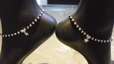 All of all enterprises MFT -031 ARTIFICAL STAR ANKLET (9717098338) Brass Anklet