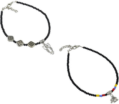 HIGH TRENDZ Alloy Anklet(Pack of 2)