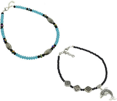 HIGH TRENDZ Alloy Anklet(Pack of 2)