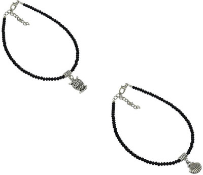 18 Fashion Street Alloy Anklet(Pack of 2)