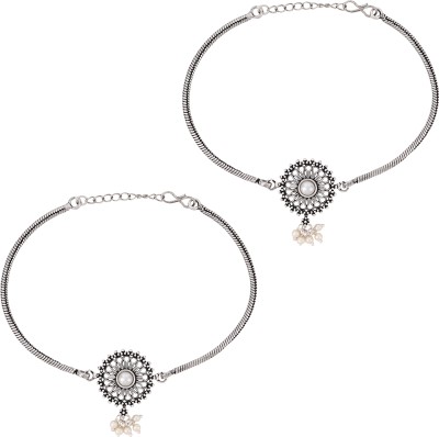 Teejh Alloy Anklet(Pack of 2)