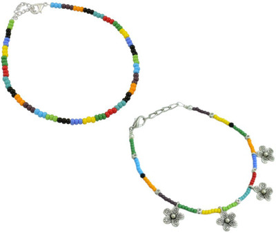HIGH TRENDZ Alloy Anklet(Pack of 2)