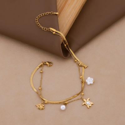 queralt Brass Anklet