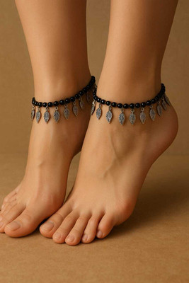 SaktiX Leaf_Anklet_Pair_01 Alloy Anklet