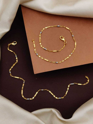 SHIVAY FASHION HUB KHODALKRUPA JEWELLERY NEW STYLISH GOLD PLATED ANKLET Alloy Anklet