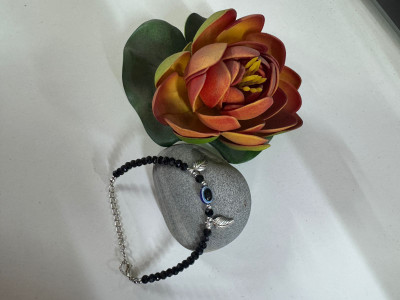 star management Star Evil Eye and Elephant Anklets black anklet najariya for women Alloy Anklet