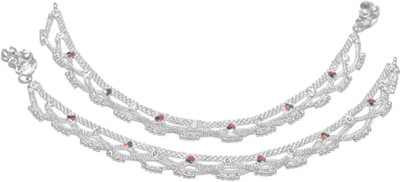AANYACRYSTAL ANklets for every one Alloy Anklet(Pack of 2)
